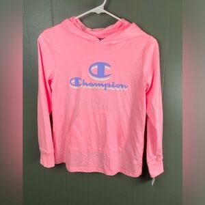 Champion NWT Kids Pink Cotton Hoodie - XL